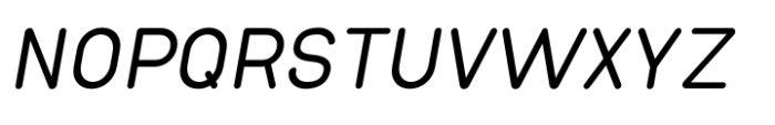 Wafterby Round Cap Italic Font UPPERCASE