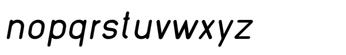 Wafterby Round Cap Italic Font LOWERCASE