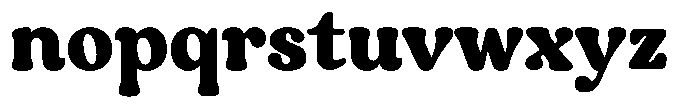 Wage Font LOWERCASE