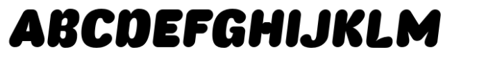 Wagomu Black Italic Font UPPERCASE