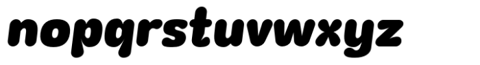 Wagomu Black Italic Font LOWERCASE