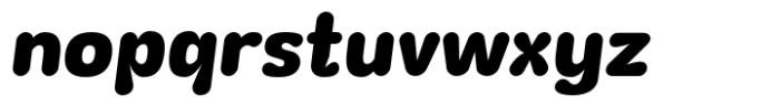 Wagomu Extra Bold Italic Font LOWERCASE