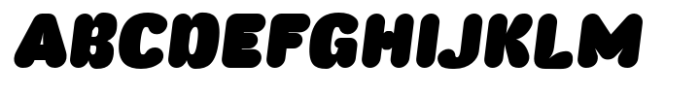 Wagomu Extra Italic Font UPPERCASE