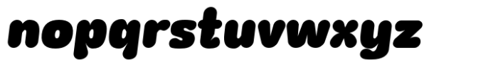 Wagomu Extra Italic Font LOWERCASE