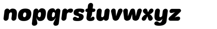 Wagomu Heavy Italic Font LOWERCASE