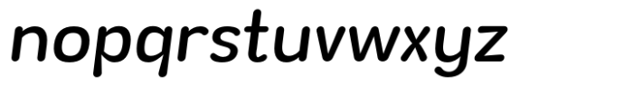 Wagomu Italic Font LOWERCASE