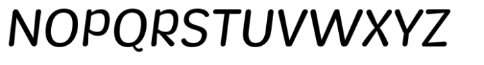 Wagomu Light Italic Font UPPERCASE