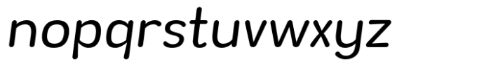 Wagomu Light Italic Font LOWERCASE
