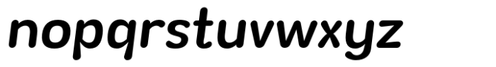 Wagomu Medium Italic Font LOWERCASE