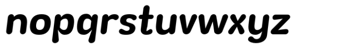 Wagomu Semi Bold Italic Font LOWERCASE