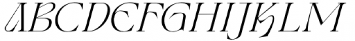 Wagon Light Italic Font UPPERCASE