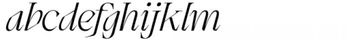 Wagon Light Italic Font LOWERCASE