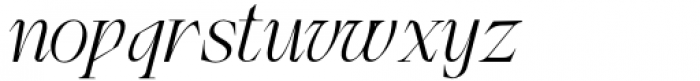 Wagon Light Italic Font LOWERCASE