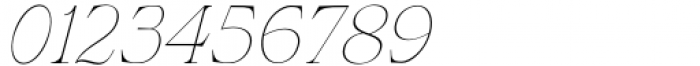 Wagon Thin Italic Font OTHER CHARS
