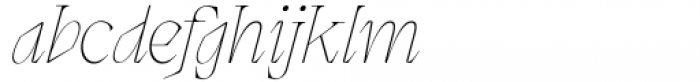 Wagon Thin Italic Font LOWERCASE