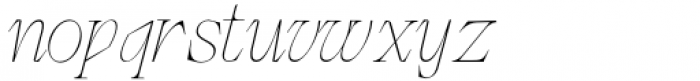 Wagon Thin Italic Font LOWERCASE