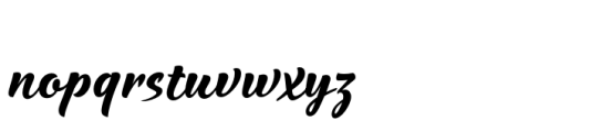 Waialua Black Font LOWERCASE
