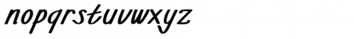Walahard Bold Italic Font LOWERCASE