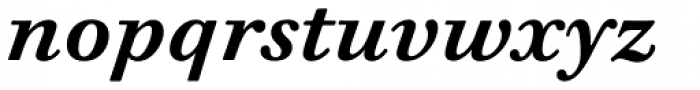 Walbaum 06 pt Semi Bold Italic Font LOWERCASE