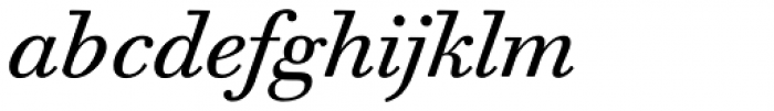Walbaum 10 Pro Italic Font LOWERCASE