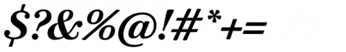 Walbaum 10 XL Pro Bold Italic Font OTHER CHARS