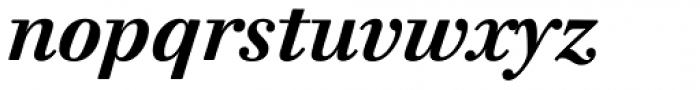 Walbaum 10 XL Pro Bold Italic Font LOWERCASE