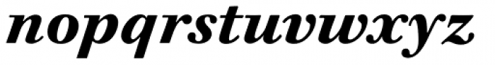 Walbaum 12 pt Bold Italic Font LOWERCASE