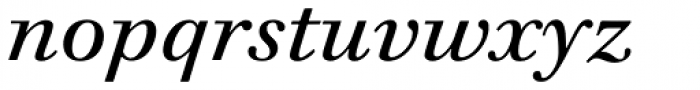 Walbaum 12 pt Italic Font LOWERCASE