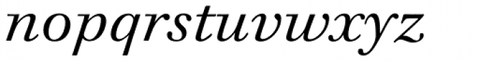 Walbaum 12 pt Light Italic Font LOWERCASE
