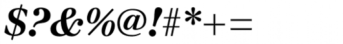 Walbaum 12 pt Semi Bold Italic Font OTHER CHARS