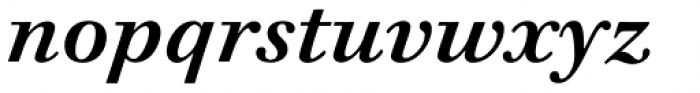 Walbaum 12 pt Semi Bold Italic Font LOWERCASE