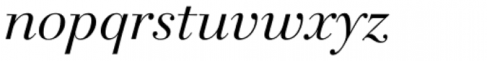 Walbaum 120 Pro Italic Font LOWERCASE