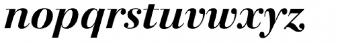 Walbaum 120 XL Medium Pro Bold Italic Font LOWERCASE
