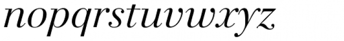 Walbaum 120 XL Pro Italic Font LOWERCASE