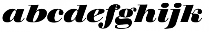 Walbaum 18 pt ExtraBold Italic Font LOWERCASE
