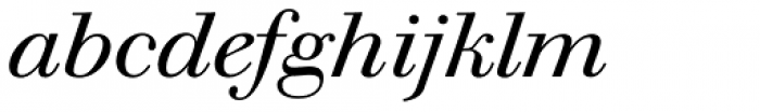 Walbaum 18 pt Italic Font LOWERCASE