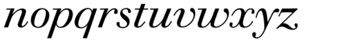Walbaum 18 pt Italic Font LOWERCASE