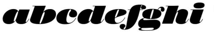 Walbaum 60 pt Black Italic Font LOWERCASE
