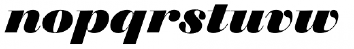 Walbaum 60 pt ExtraBold Italic Font LOWERCASE