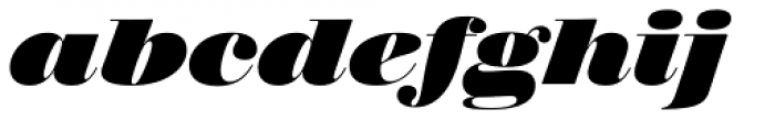 Walbaum 60 pt Heavy Italic Font LOWERCASE