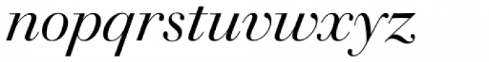 Walbaum 60 pt Italic Font LOWERCASE