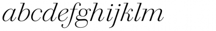 Walbaum 60 pt Light Italic Font LOWERCASE