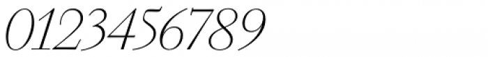 Walbaum 60 pt Thin Italic Font OTHER CHARS