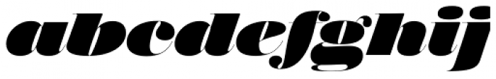 Walbaum 96 pt Black Italic Font LOWERCASE