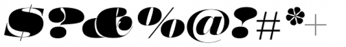 Walbaum 96 pt ExtraBlack Italic Font OTHER CHARS