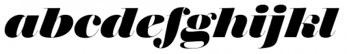 Walbaum 96 pt ExtraBold Italic Font LOWERCASE