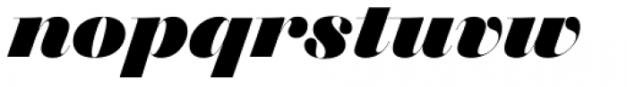Walbaum 96 pt ExtraBold Italic Font LOWERCASE
