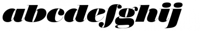 Walbaum 96 pt Heavy Italic Font LOWERCASE