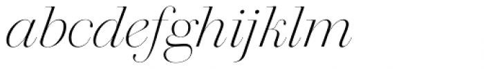 Walbaum 96 pt Light Italic Font LOWERCASE
