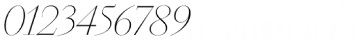 Walbaum 96 pt Thin Italic Font OTHER CHARS
